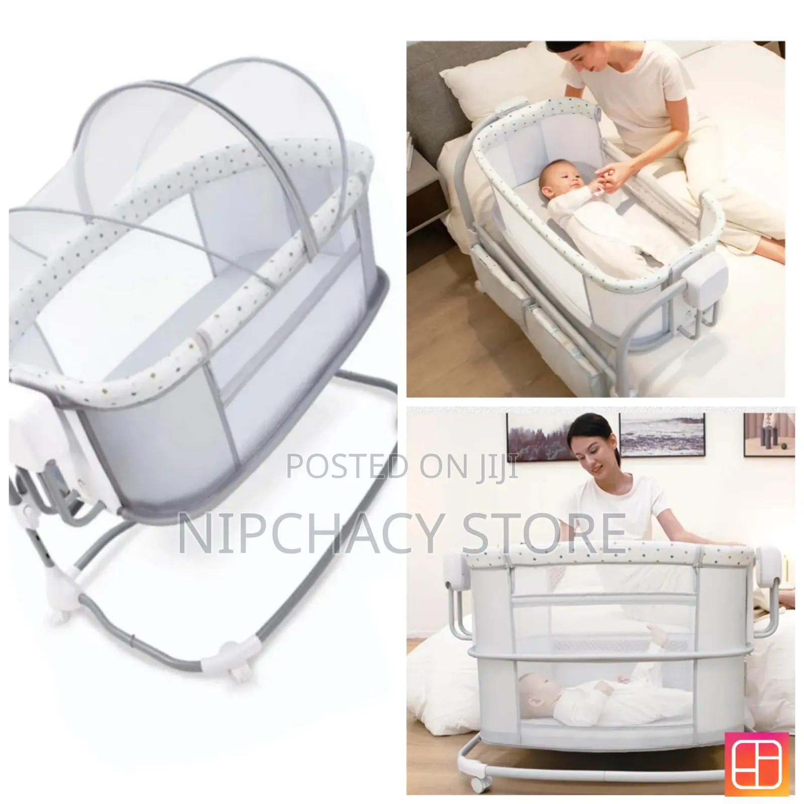 3in1 Next- To- Me Mastela Electric Swing Bed