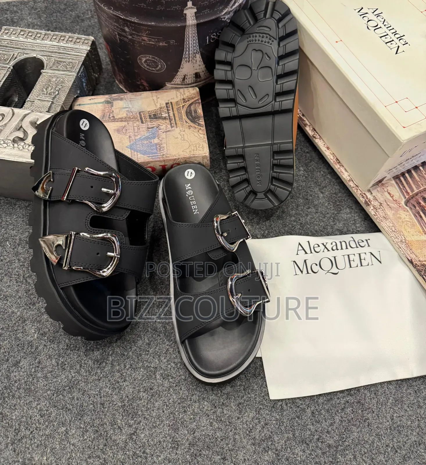 Original Alexander McQueen Slippers Available in Store