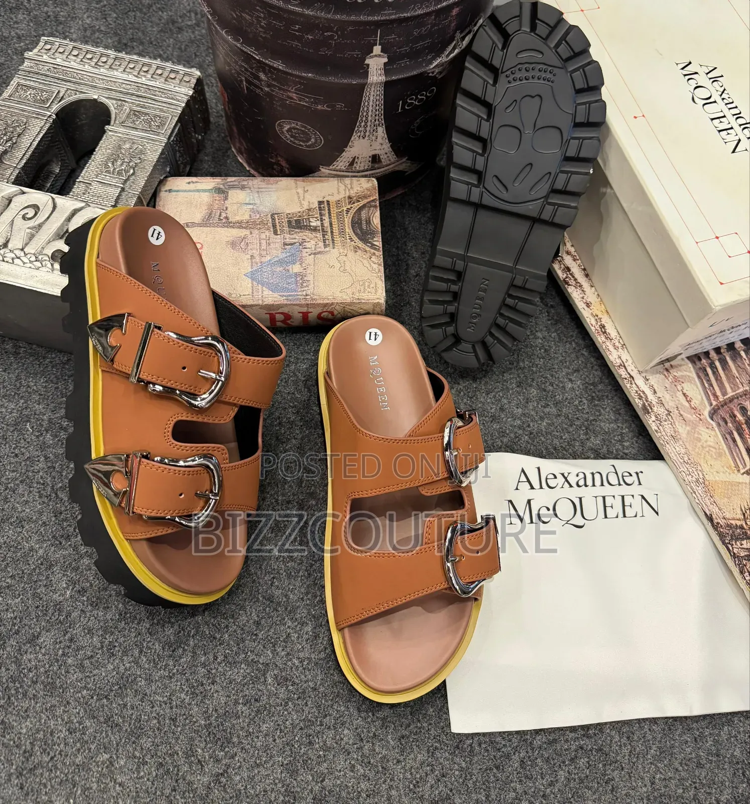 Original Alexander McQueen Slippers Available in Store