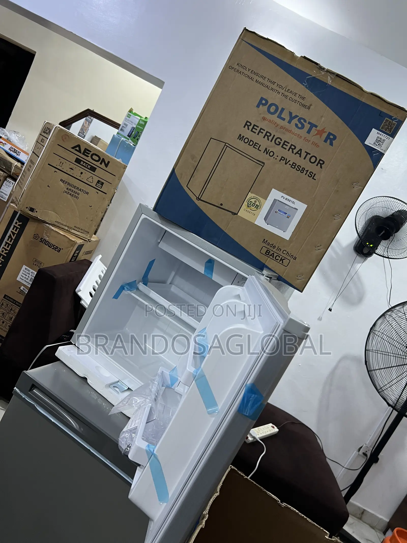 Polystar Pv-Bs81sl 45l Bedroom Fridge With Smooth Finish
