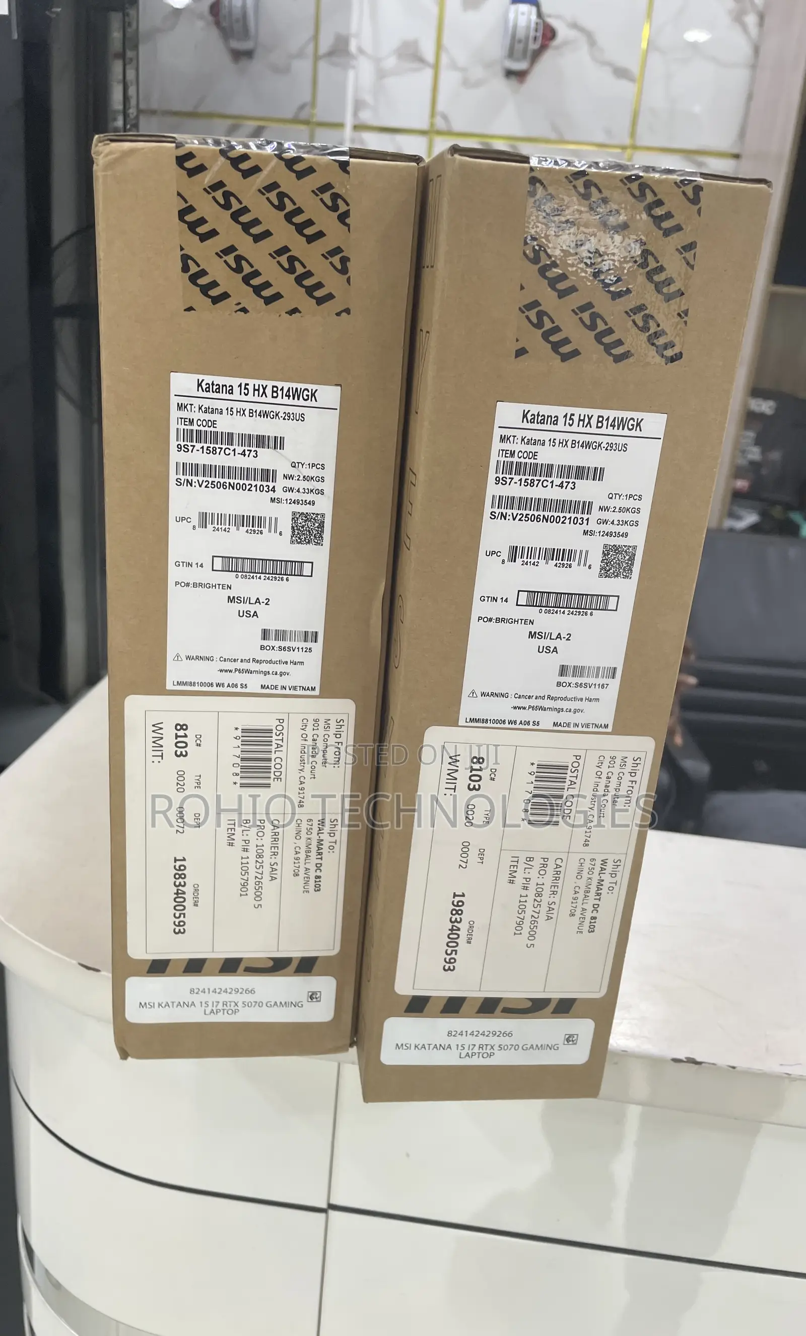 New Laptop MSI Katana 15 16GB Intel Core I7 SSD 1T