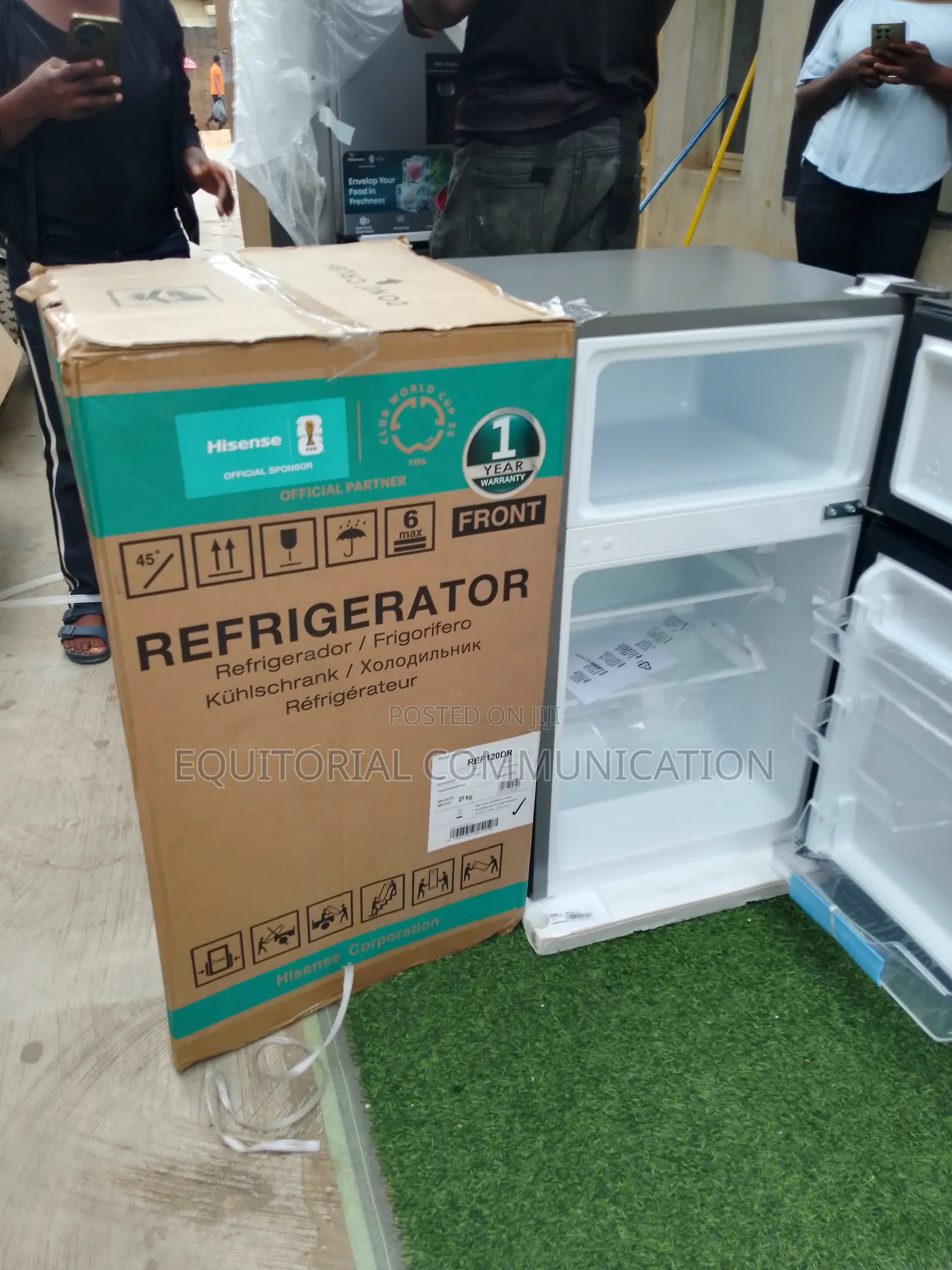 Hisense Small Kitchen Double Door 87l Fridge