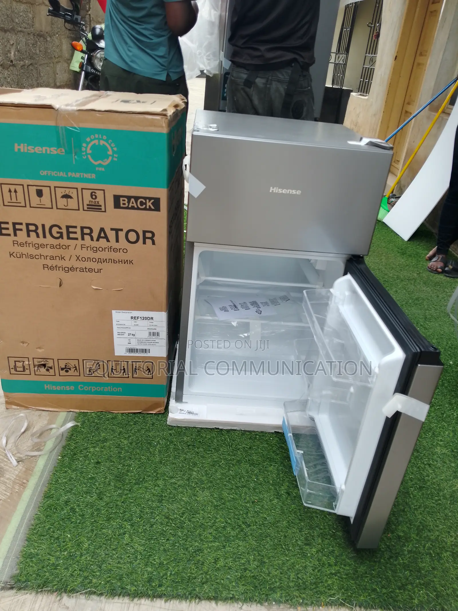 Hisense Small Kitchen Double Door 87l Fridge