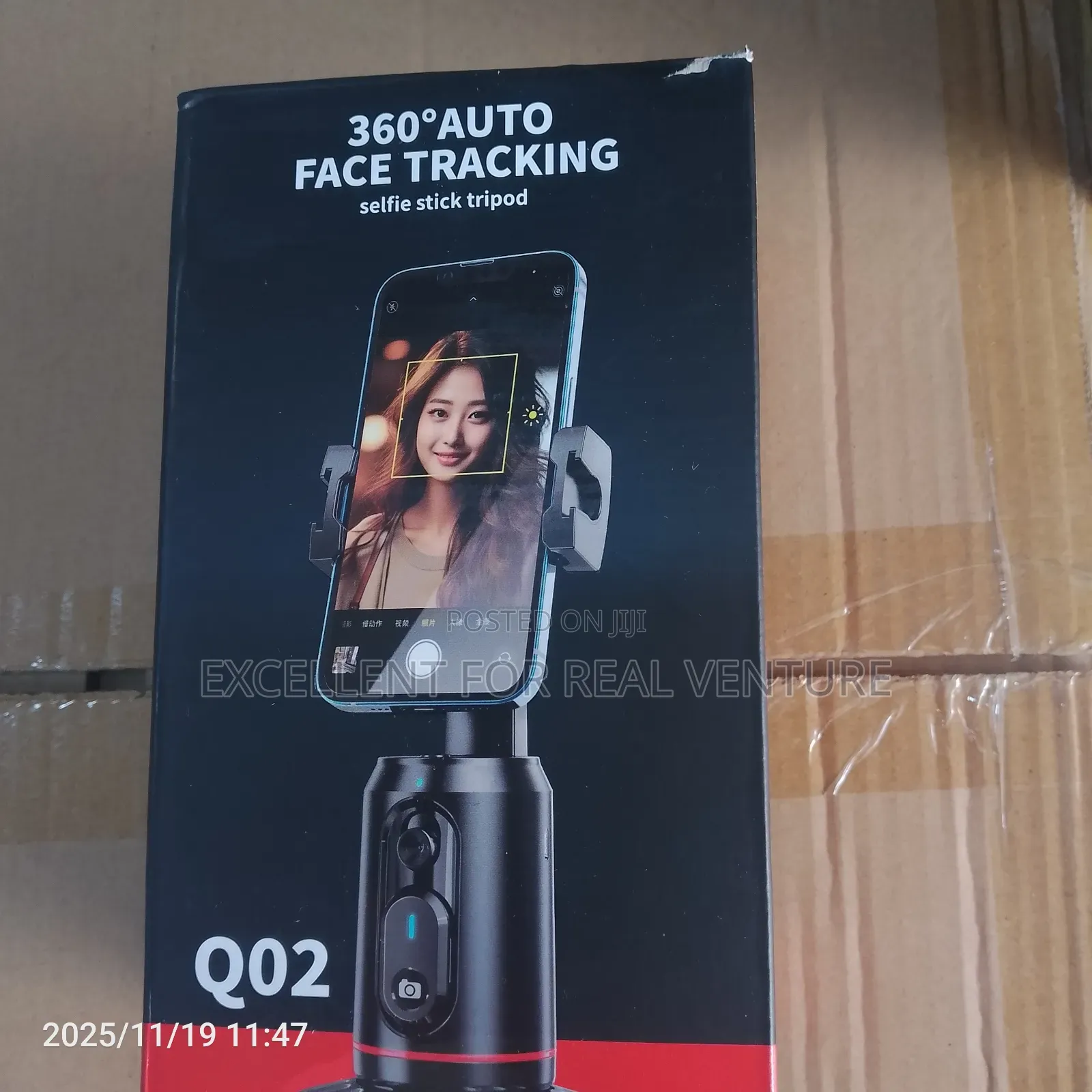 360 Degree Auto Face Tracking Selfie Stick Tripod