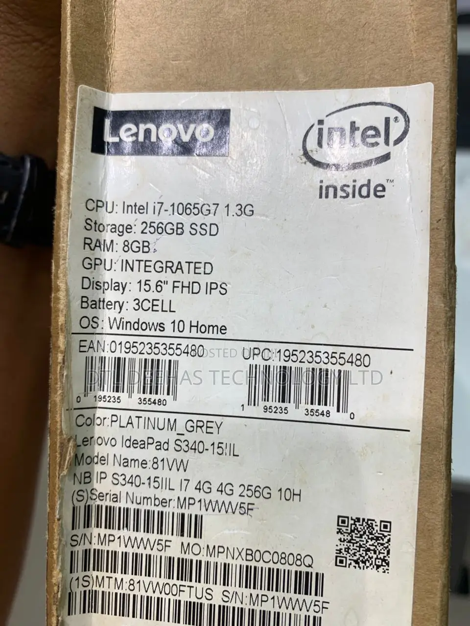 New Laptop Lenovo IdeaPad S340 8GB Intel Core I7 SSD 256GB
