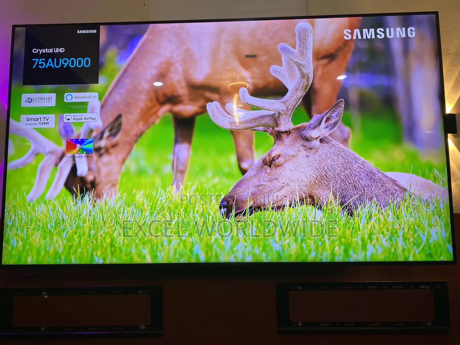 75 “ Samsung Au9000 Model Crystal Uhd HDR Alexa Inbuilt Smart Tv
