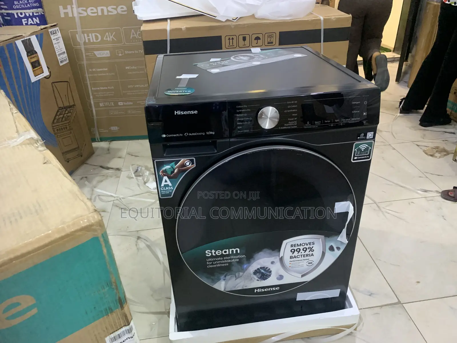 Hisense 12kg Wash Dry Wd5s1245bb – Inverter Steam Wash