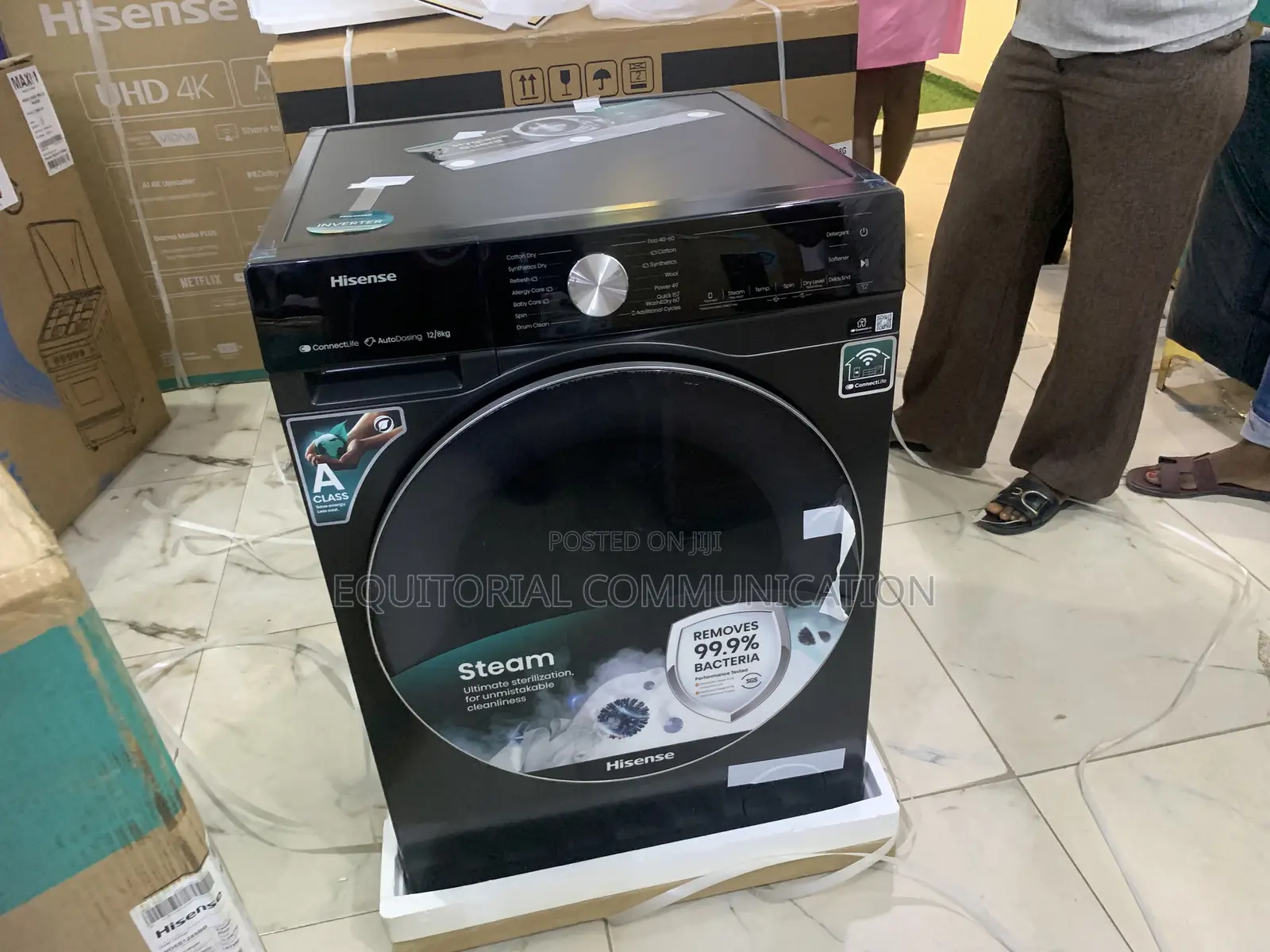 Hisense 12kg Front Loader Wash/Dry – Energy Saving Inverter