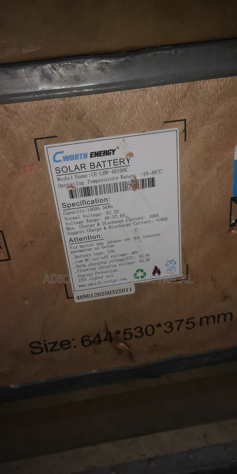 15kwh Cworth Lithium Battery