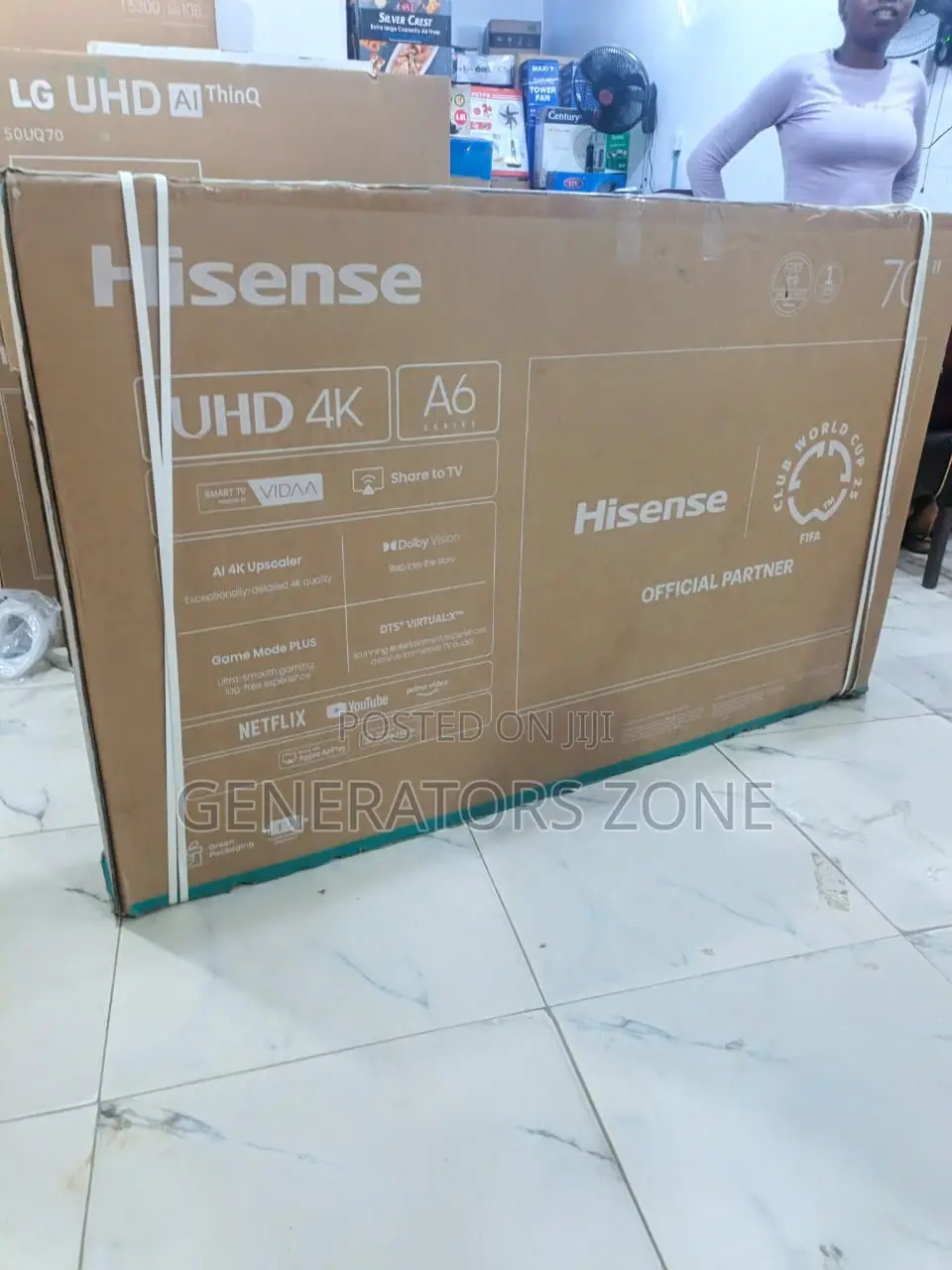 Hisense 70′′ Uhd Tv • A6k Series • Model 70a6k