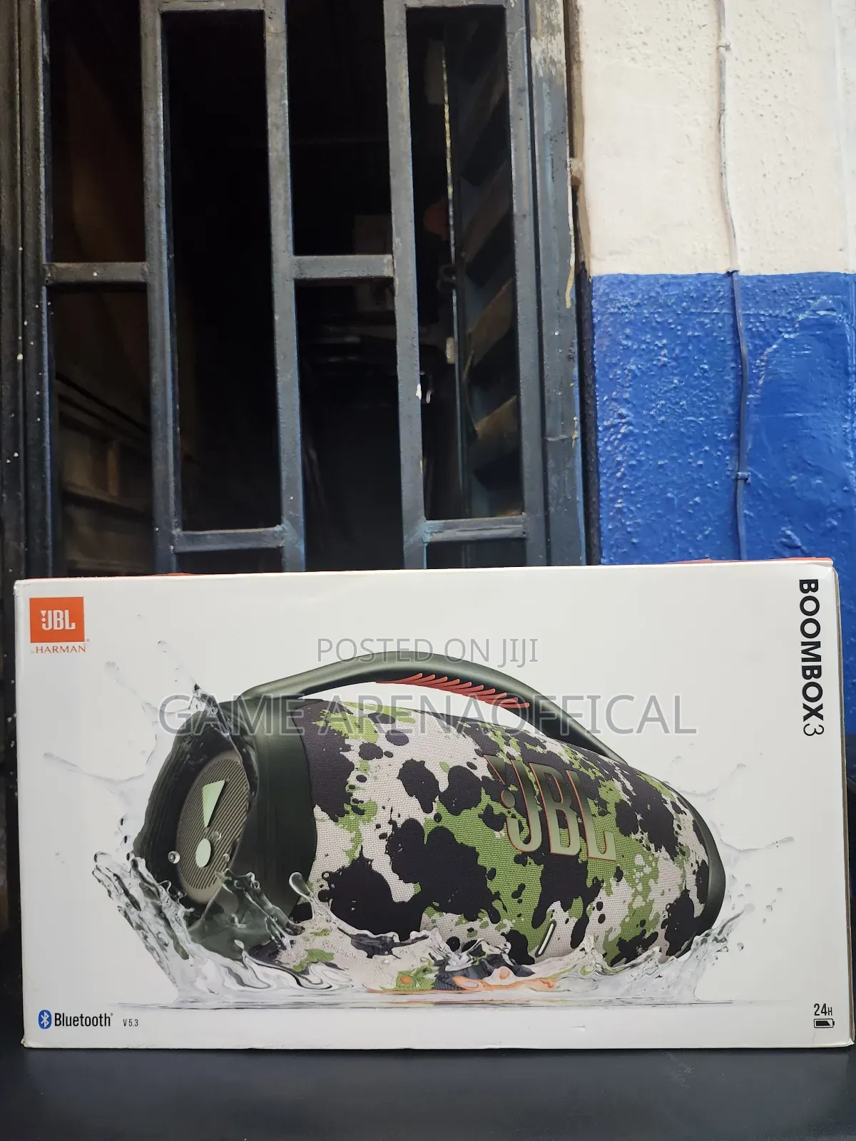 Heavy-Duty JBL Boombox 3 | 180w Stereo Sound | Bluetooth 5.3