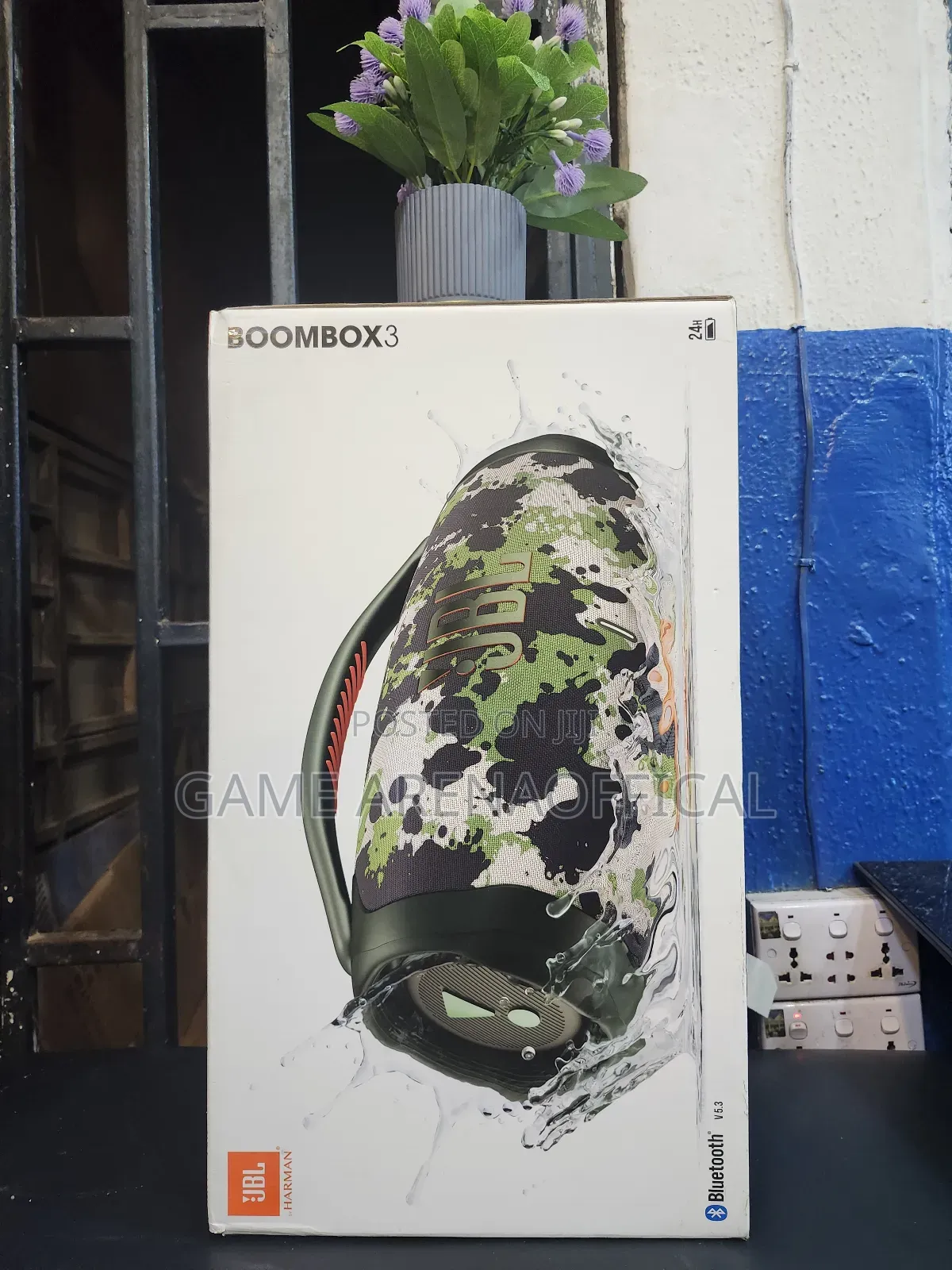JBL Boombox 3 Camouflage – Mega Volume • Deep Bass • 24h Use