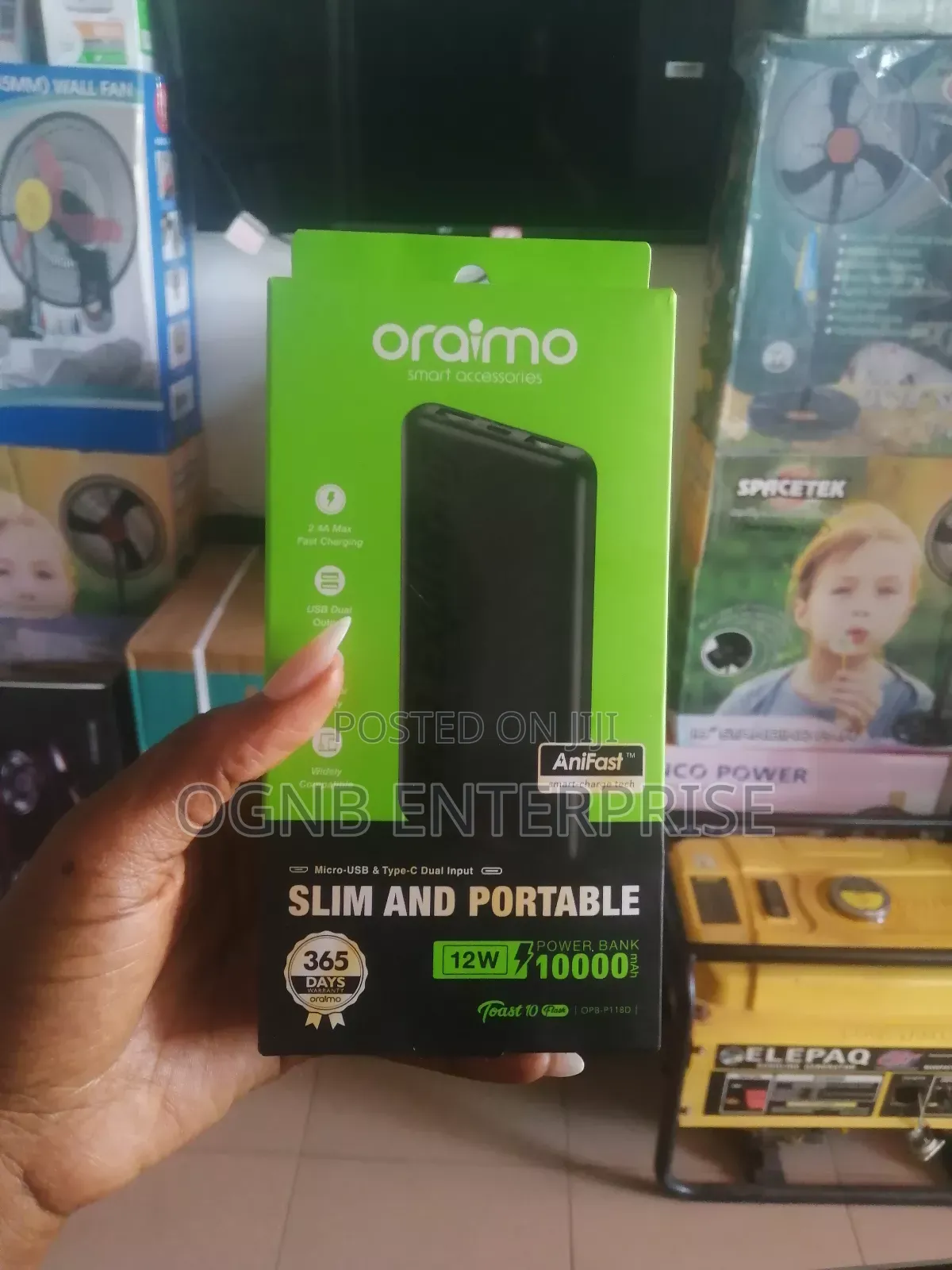 Oraimo 10000 Mah Powerbank