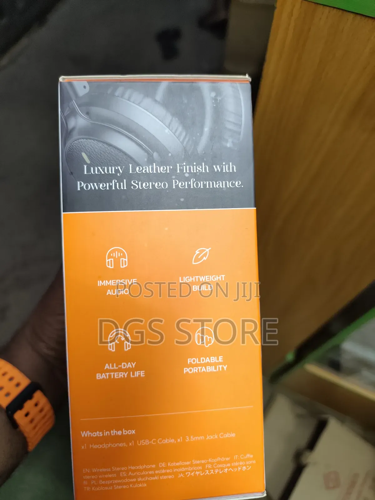 Porodo Soubdtec Leather Finish Wireless Stereo Headphone