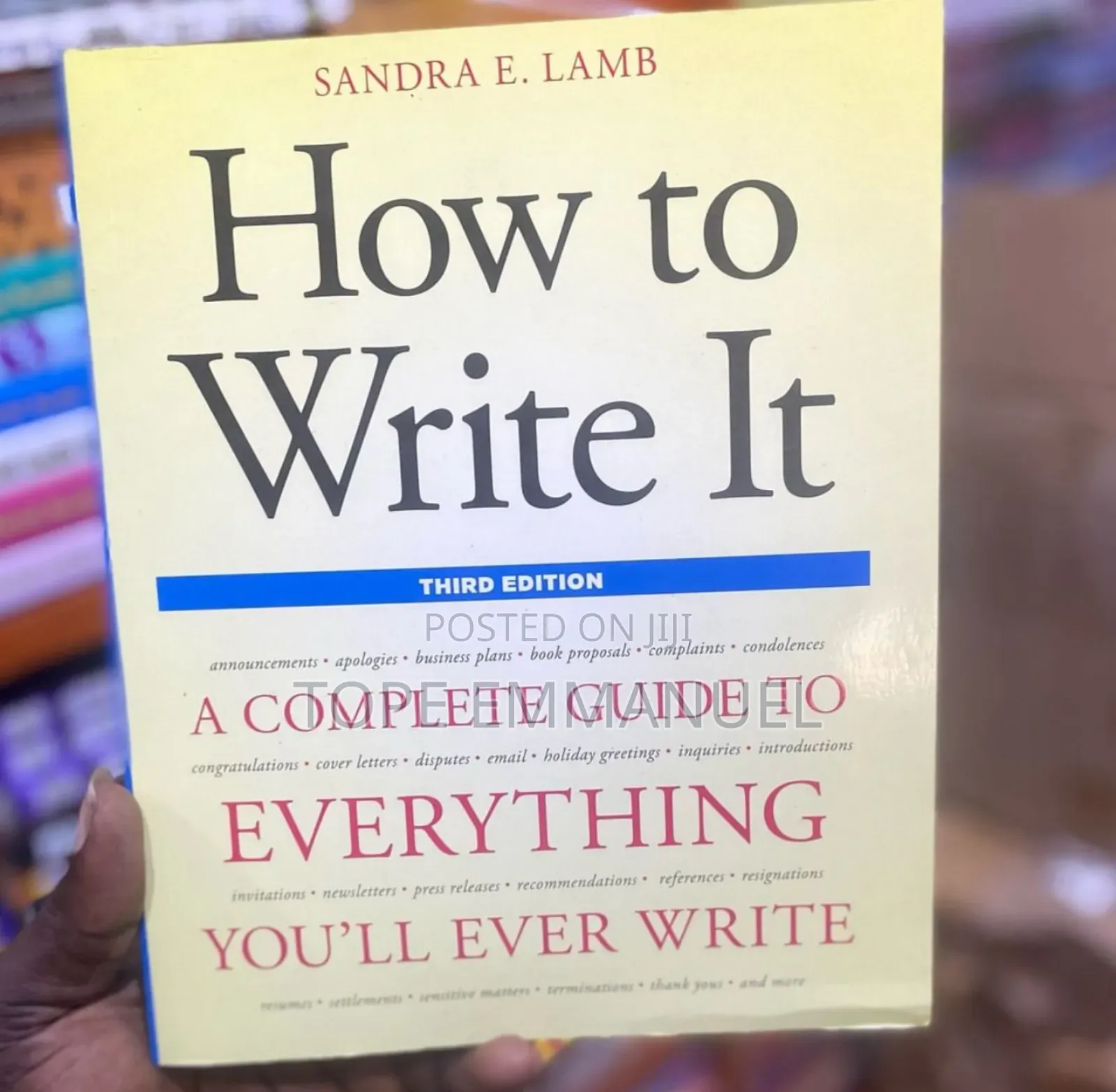 How to Write It by Sandra .E. Lamb