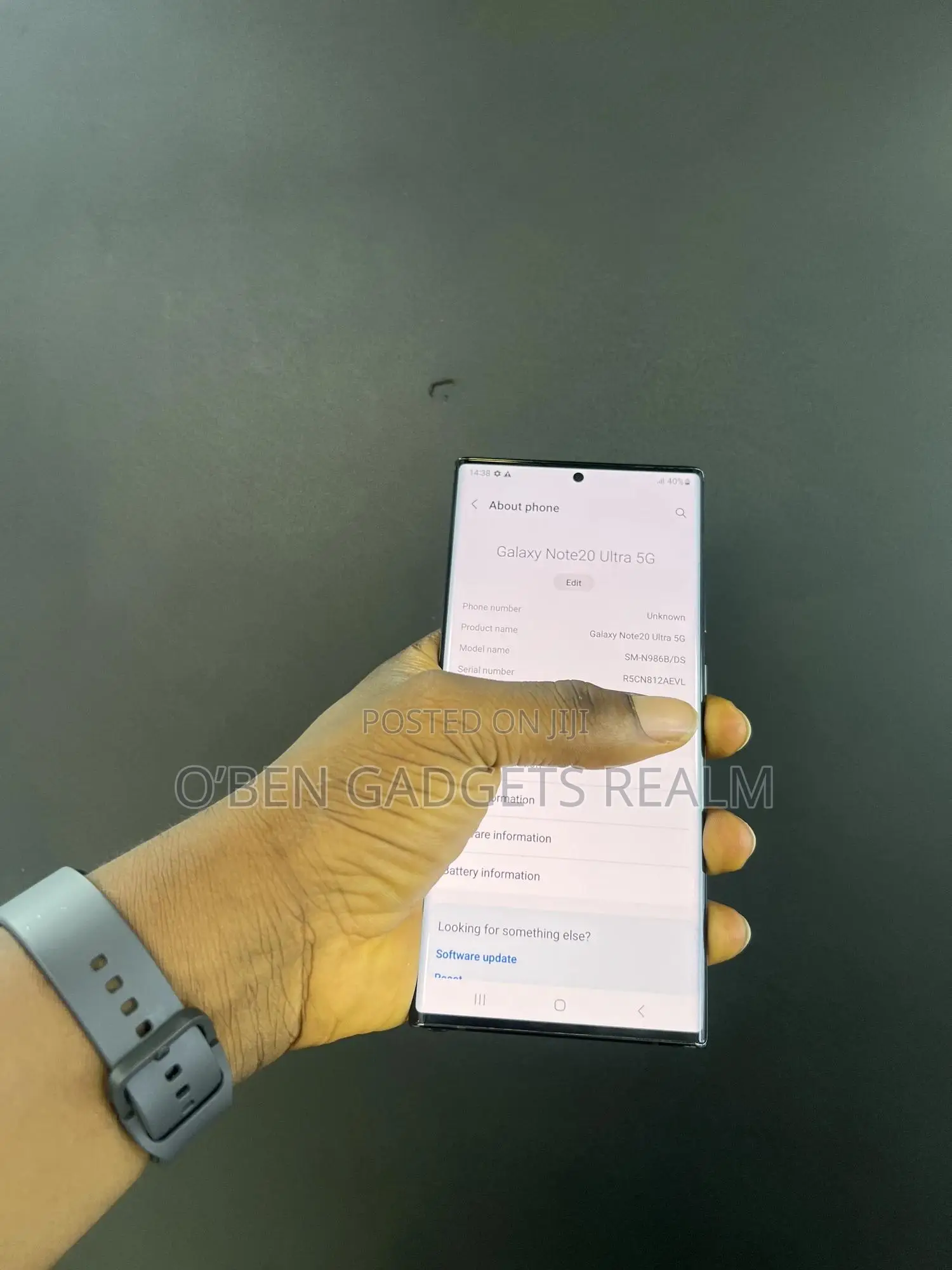 Samsung Galaxy Note 20 Ultra 5G 256 GB Black