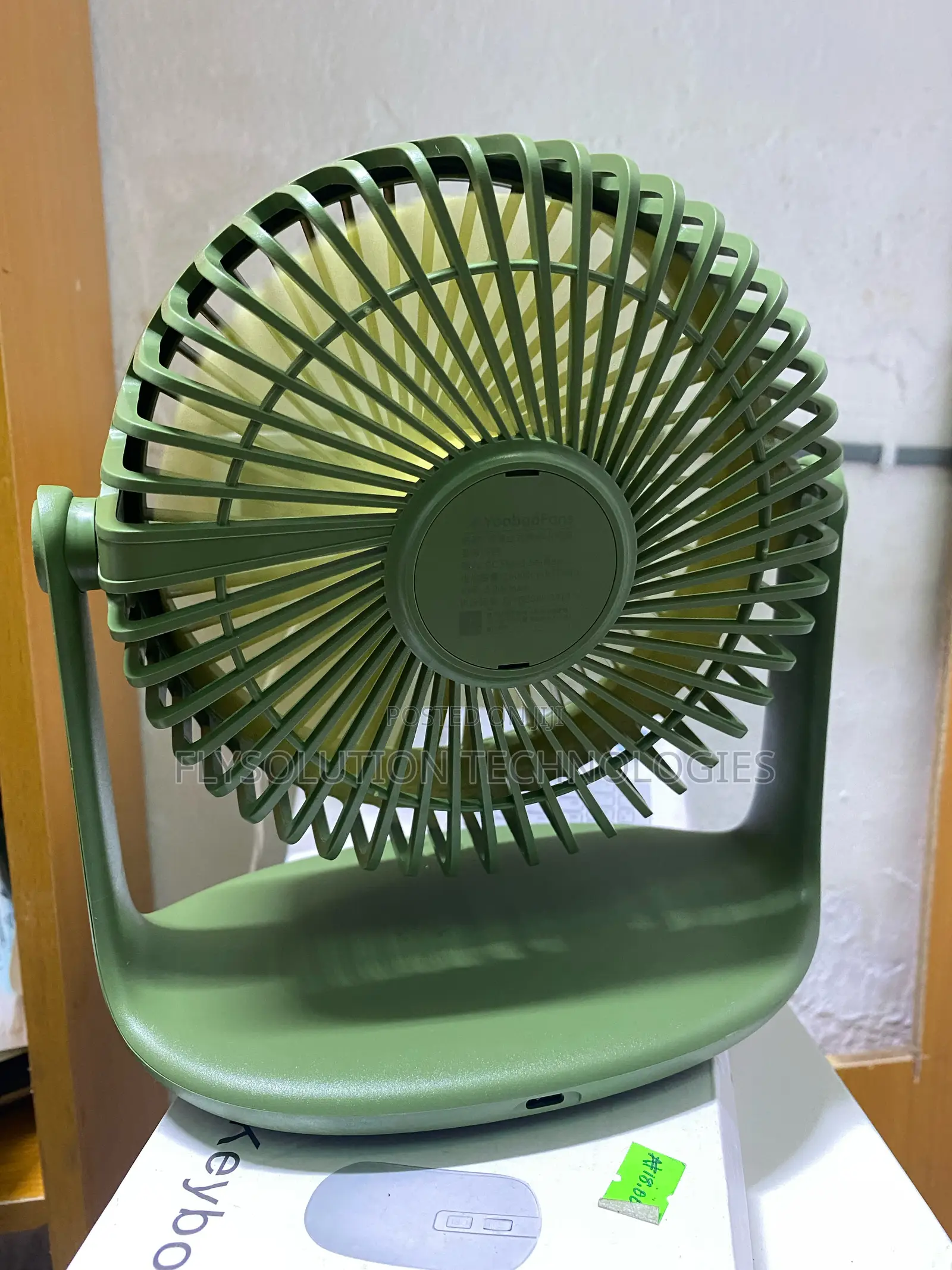 Yoobao 10000mah Rechargeable Strong Wind Desktop Fan F2 Pro