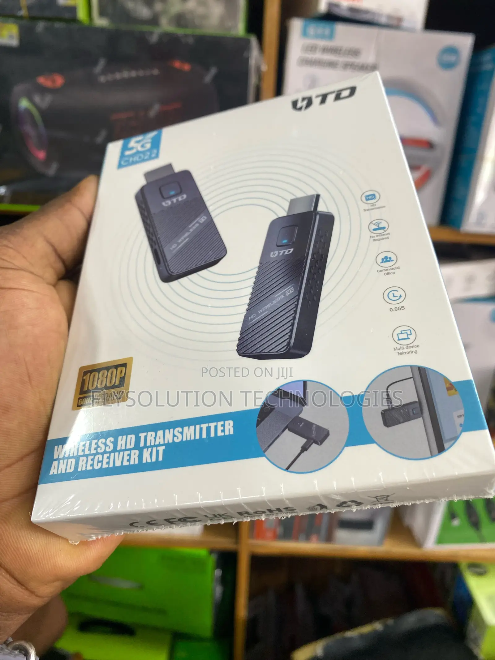 Utd Wireless Hd Transmitter and Receiver Kit Wi-Fi Hdmi Cast