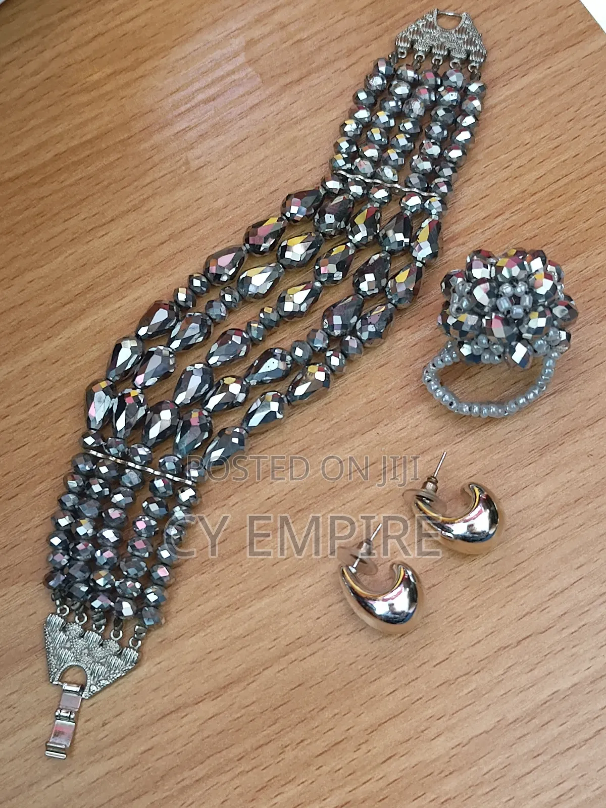 Bracelet, Ring Earrings Set