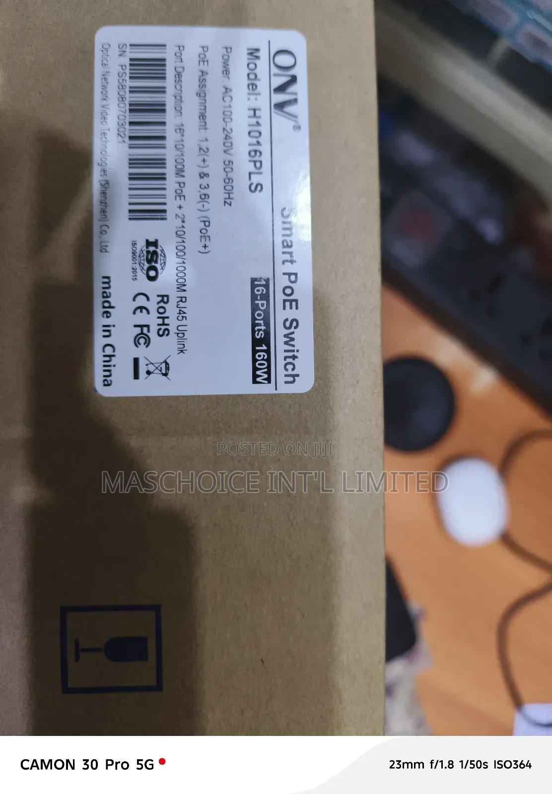 Onv H1016pls 16 Port 10/100mbps Poe