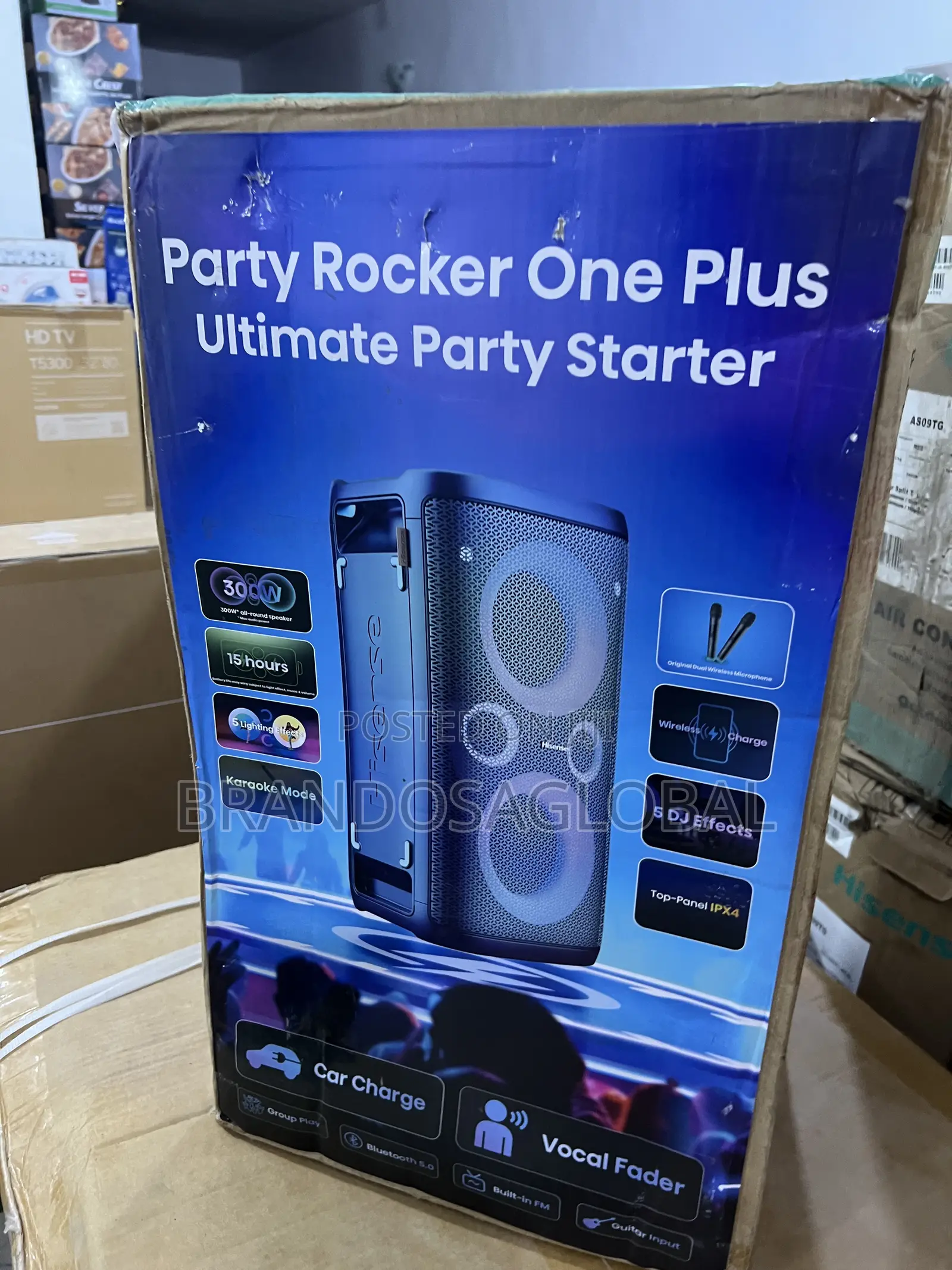 Hisense 300w Aud110hp Party Rocker With Bass Boost Feature