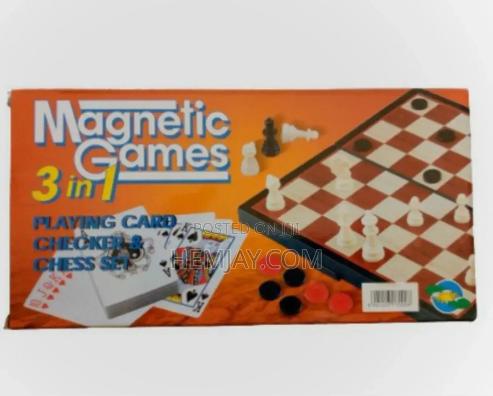3 in 1 Games Board (Chess , Draught Playing Cards).Click to See Mor