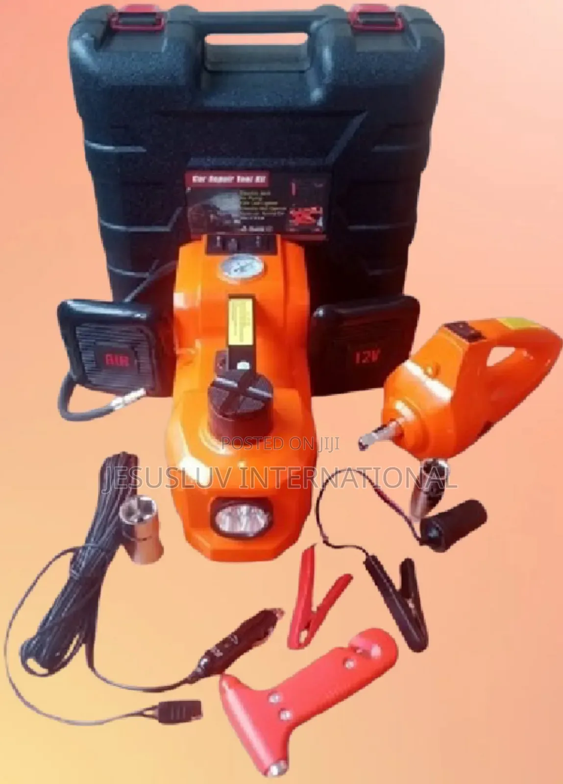 Auto-Lift Electric Car Jack 5 Ton With Impact Wrench Tire Inflator