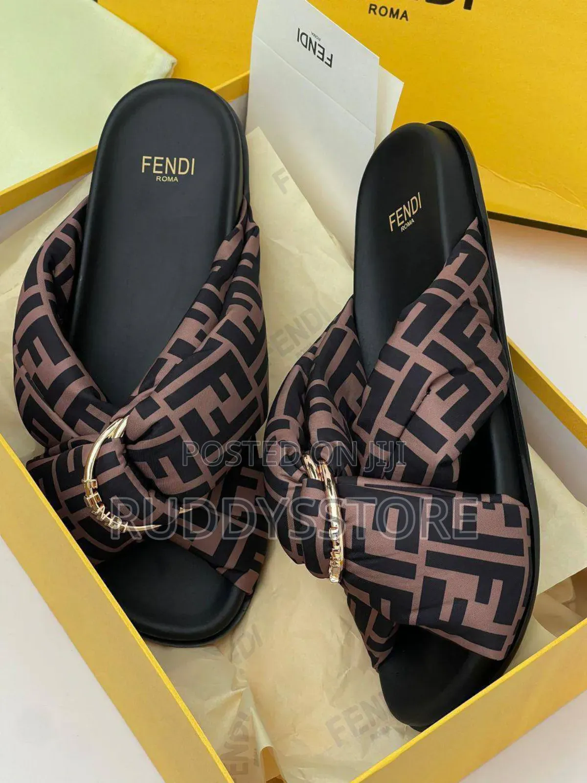 Luxury Fendi Ladies Slides- Original Fendi Women's Fashion Slides