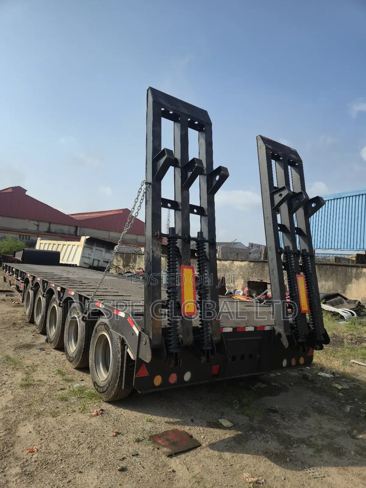 120tons Back Laoder 40feet Lowbed Trailer.