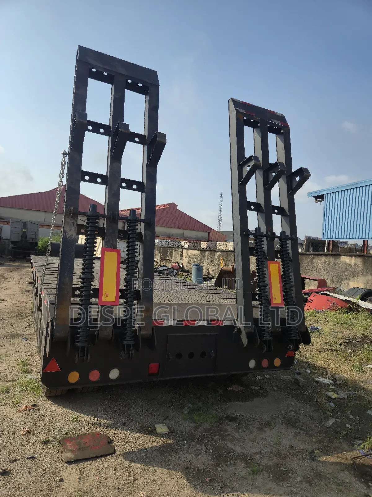 120tons Back Laoder 40feet Lowbed Trailer.