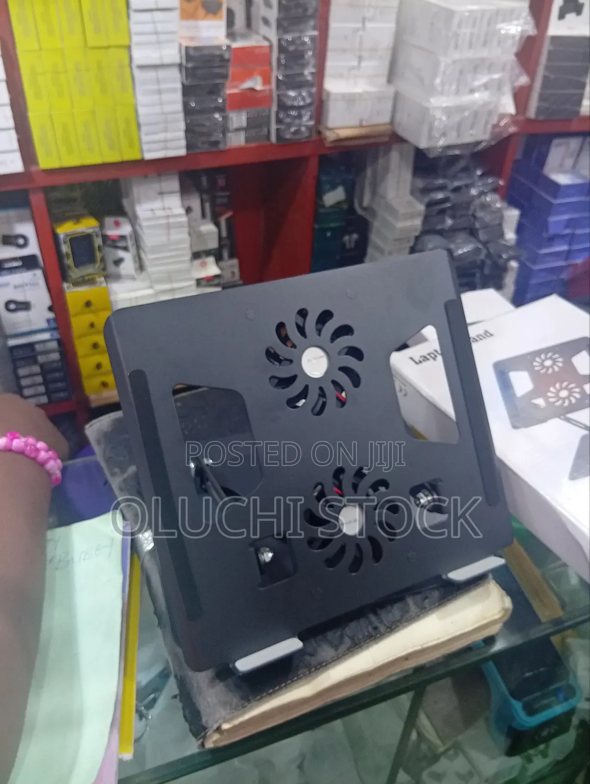 Laptop Stand Metal Rotation With Fan