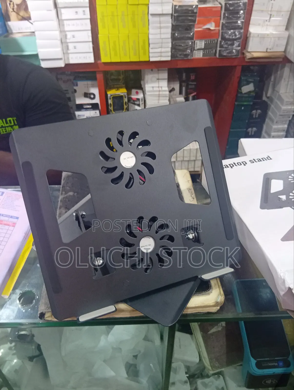 Laptop Stand Metal Rotation With Fan