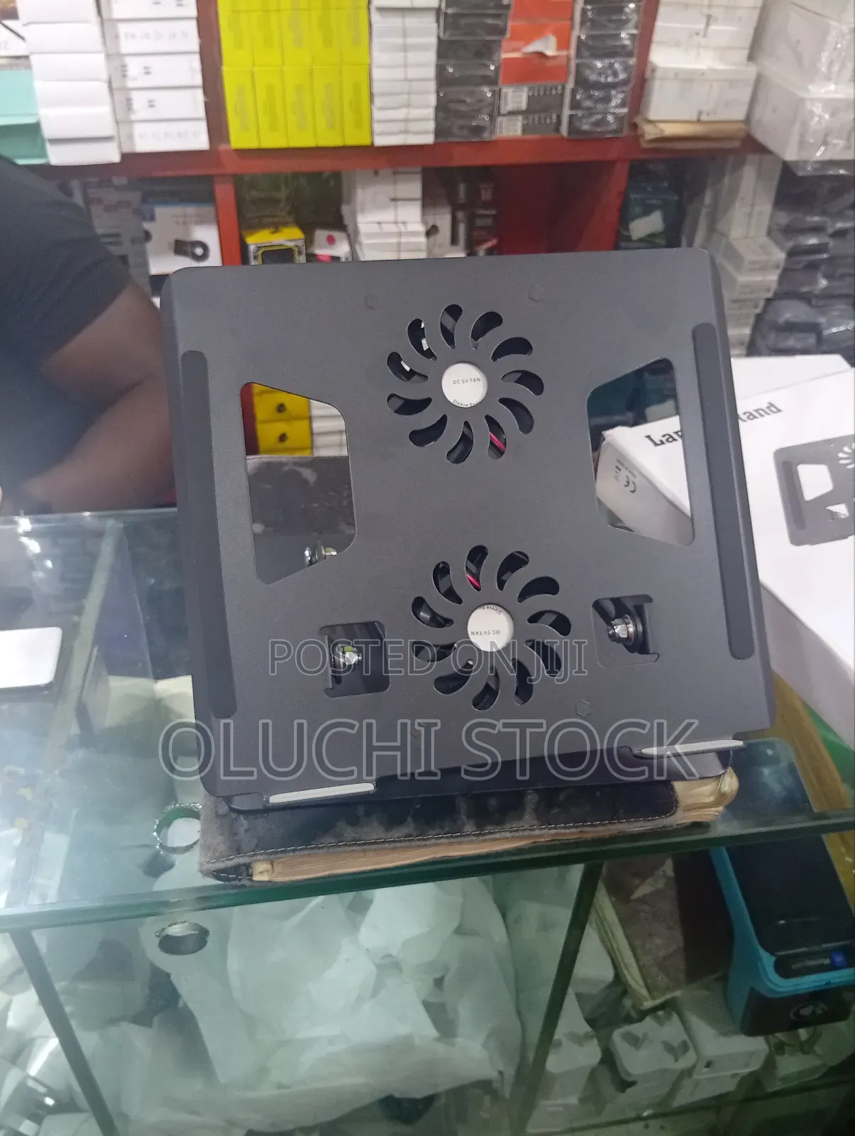 Laptop Stand Metal Rotation With Fan