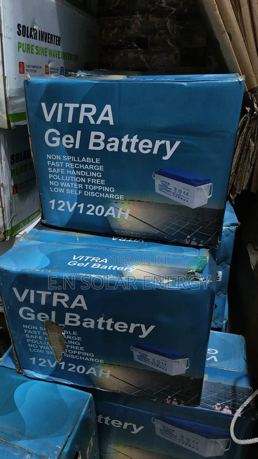 Solar 120a/12v Dry Cell Battery Available Now