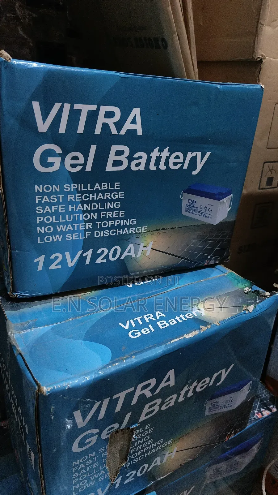 Solar 120a/12v Dry Cell Battery Available Now