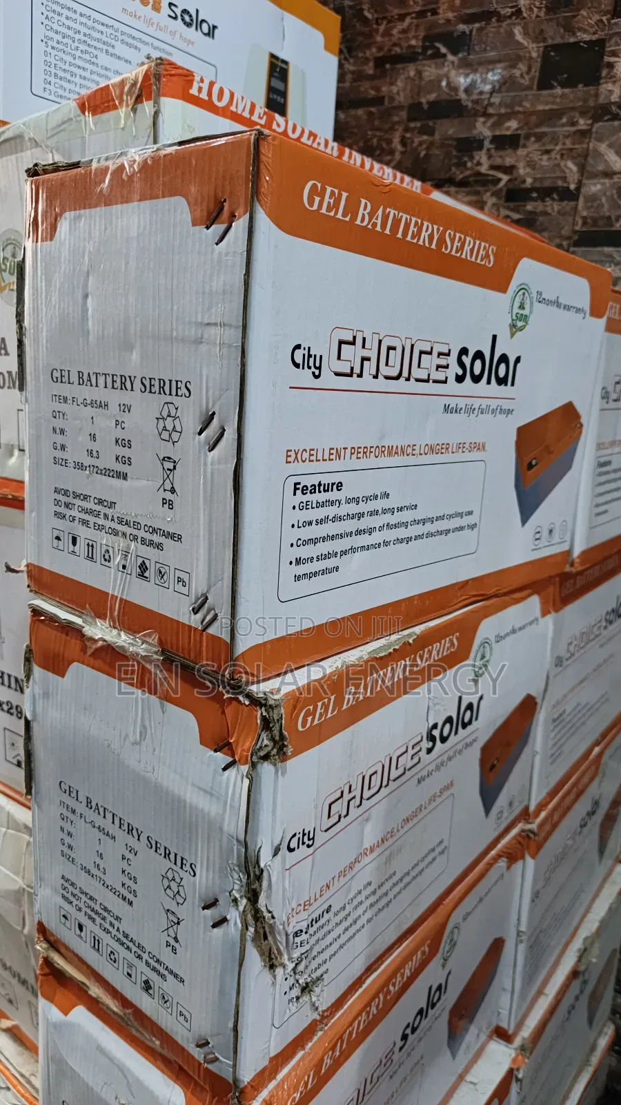 Solar 65a/12v Dry Cell Battery Available Now
