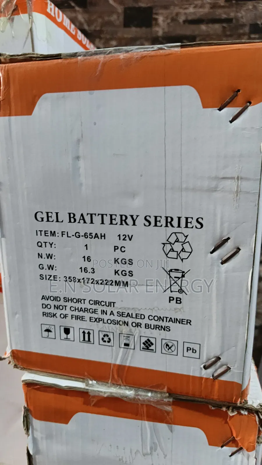 Solar 65a/12v Dry Cell Battery Available Now