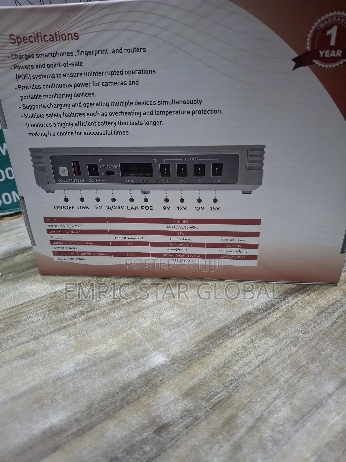 Vis-Link 20000mah Mini Dc Ups Router Power Bank