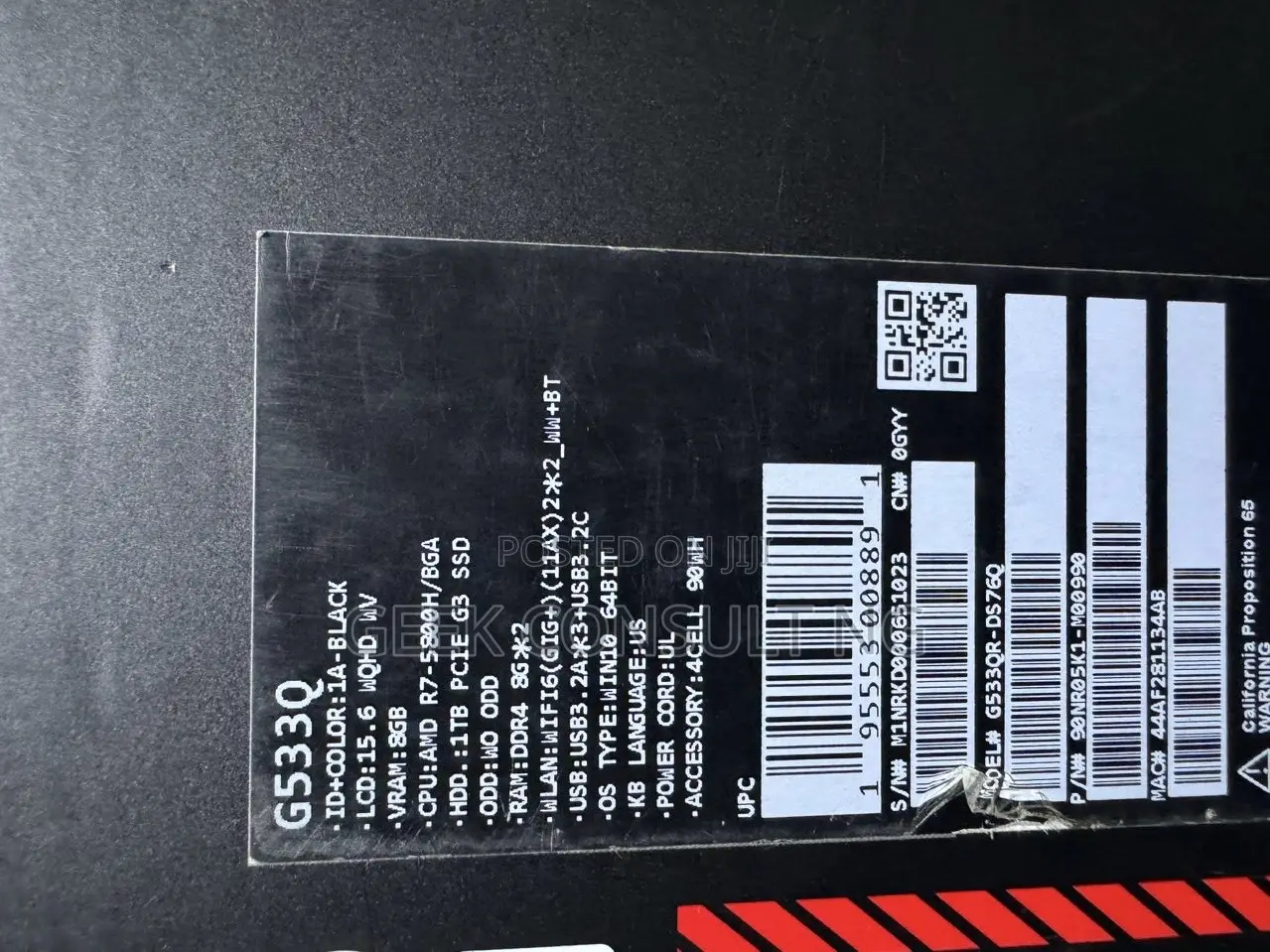 Laptop Asus ROG Strix SCAR 15 16GB AMD Ryzen 7 SSD 1T