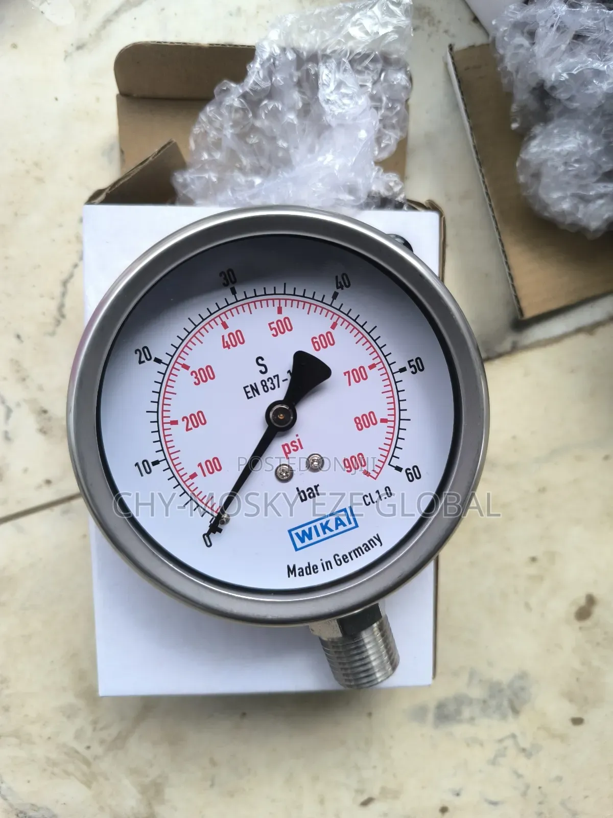 Pressure Gauge (0-60bar/100mm)