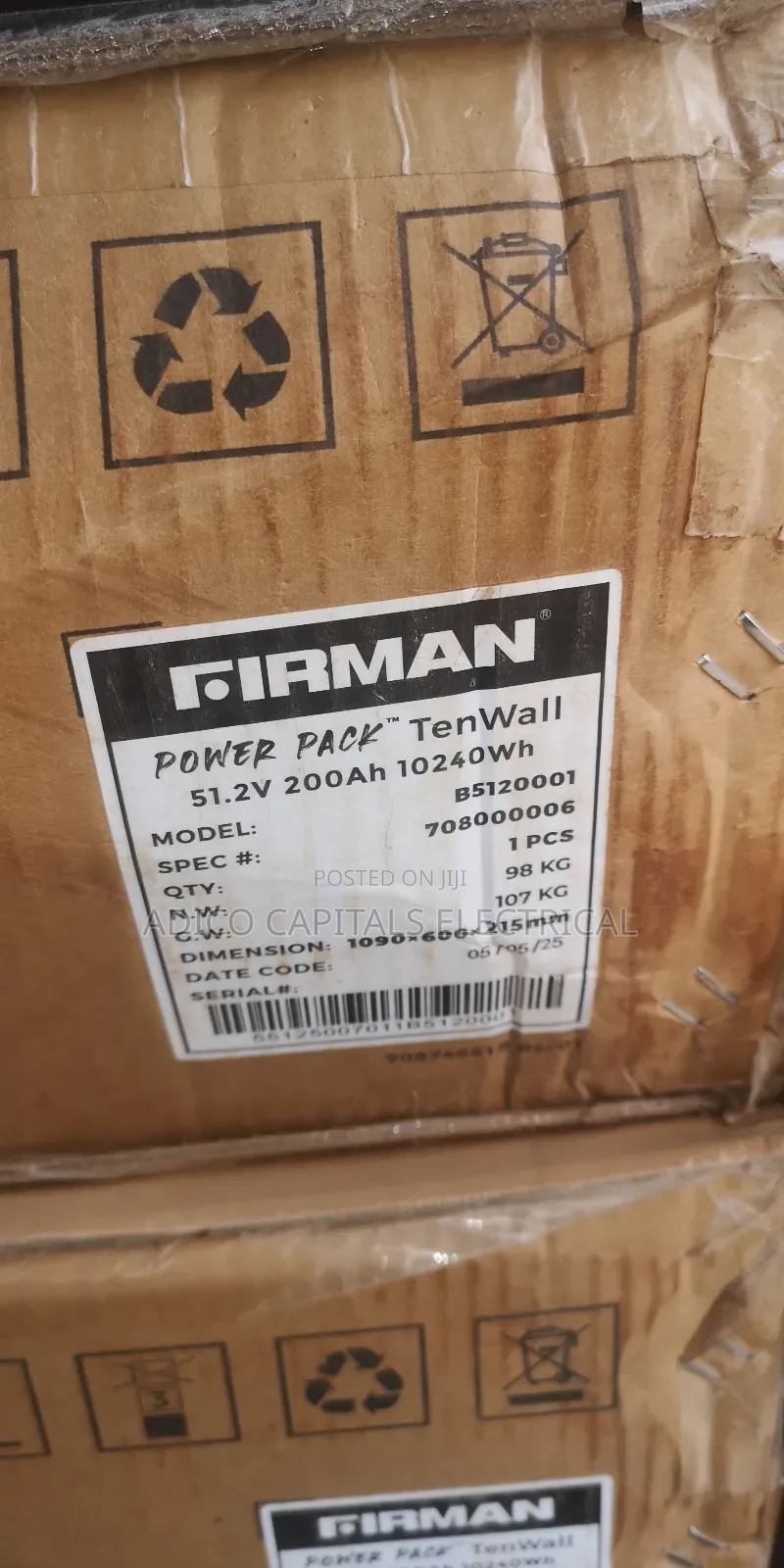 10kwh Firman Lithium Ion Battery