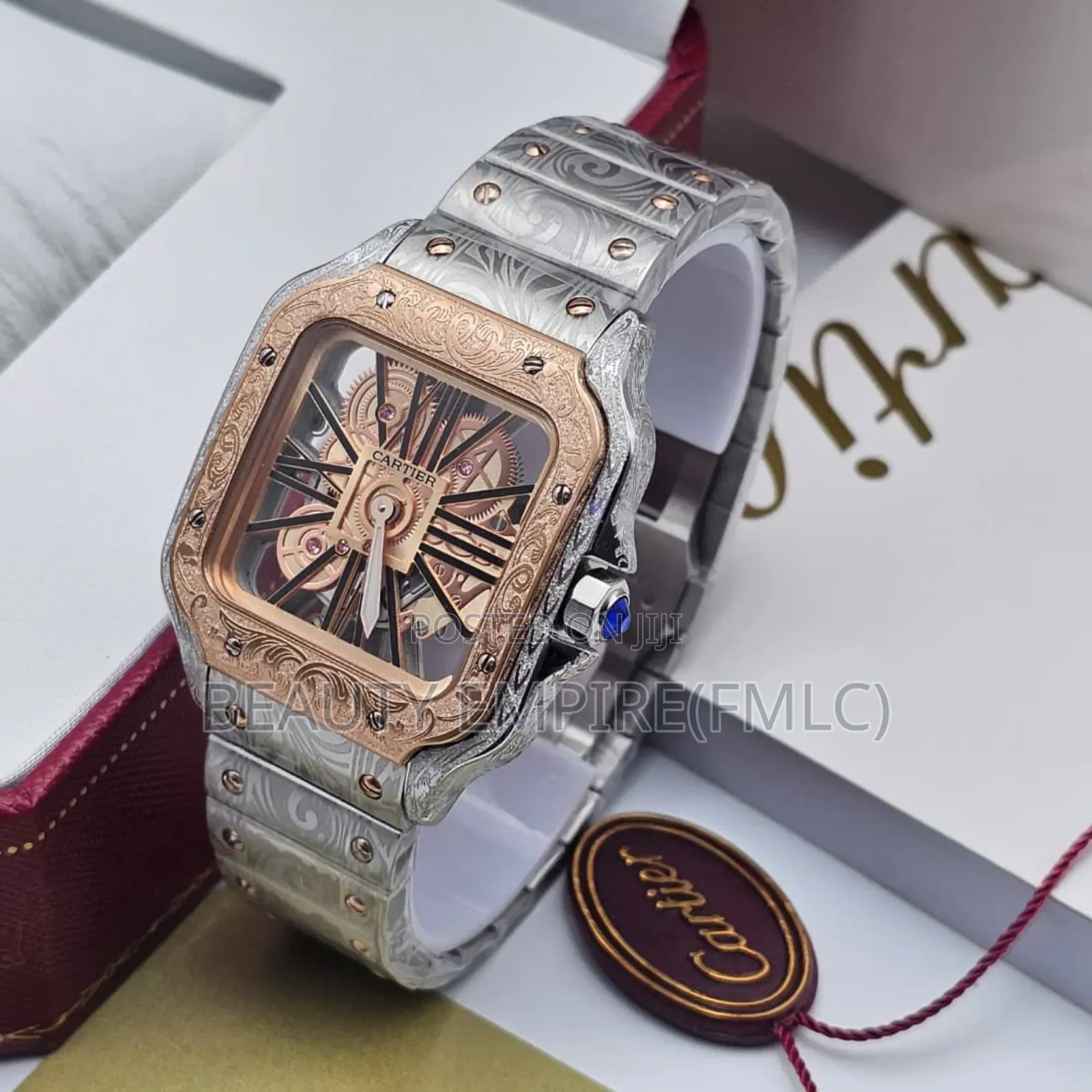 Original Cartier Engraved Body Wristwatch