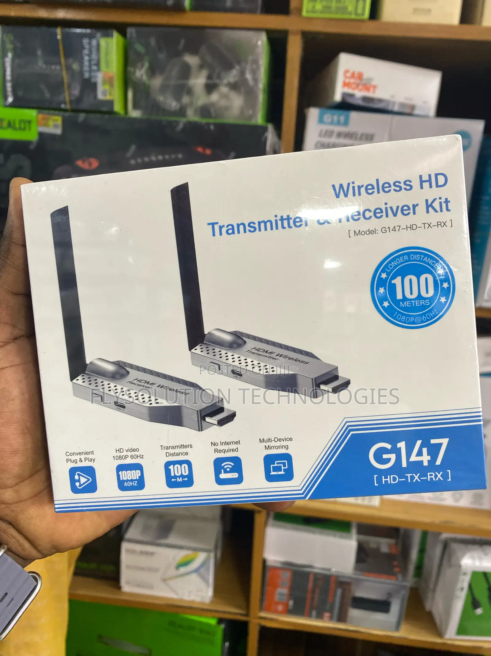 G147 Wireless Hdmi 100m Hd Transmitter Receiver Kit - 100 Meters