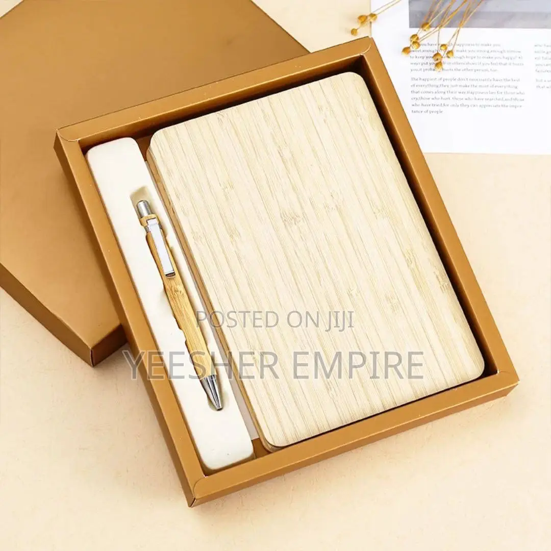 Wooden Notebook With Wooden Pen