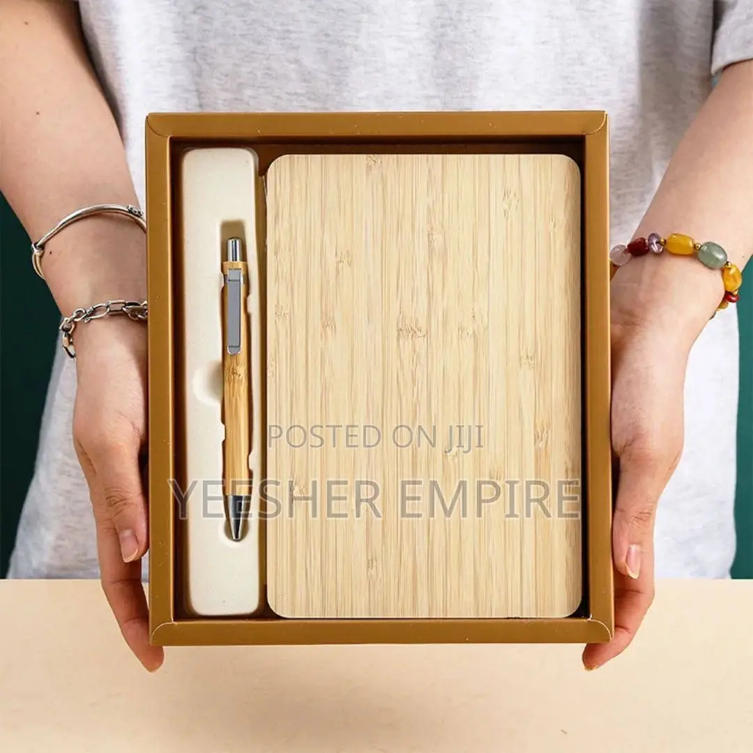 Wooden Notebook With Wooden Pen