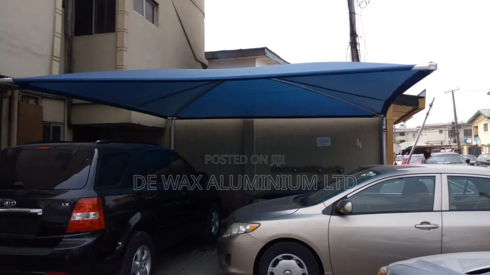 Blue Carport Extension