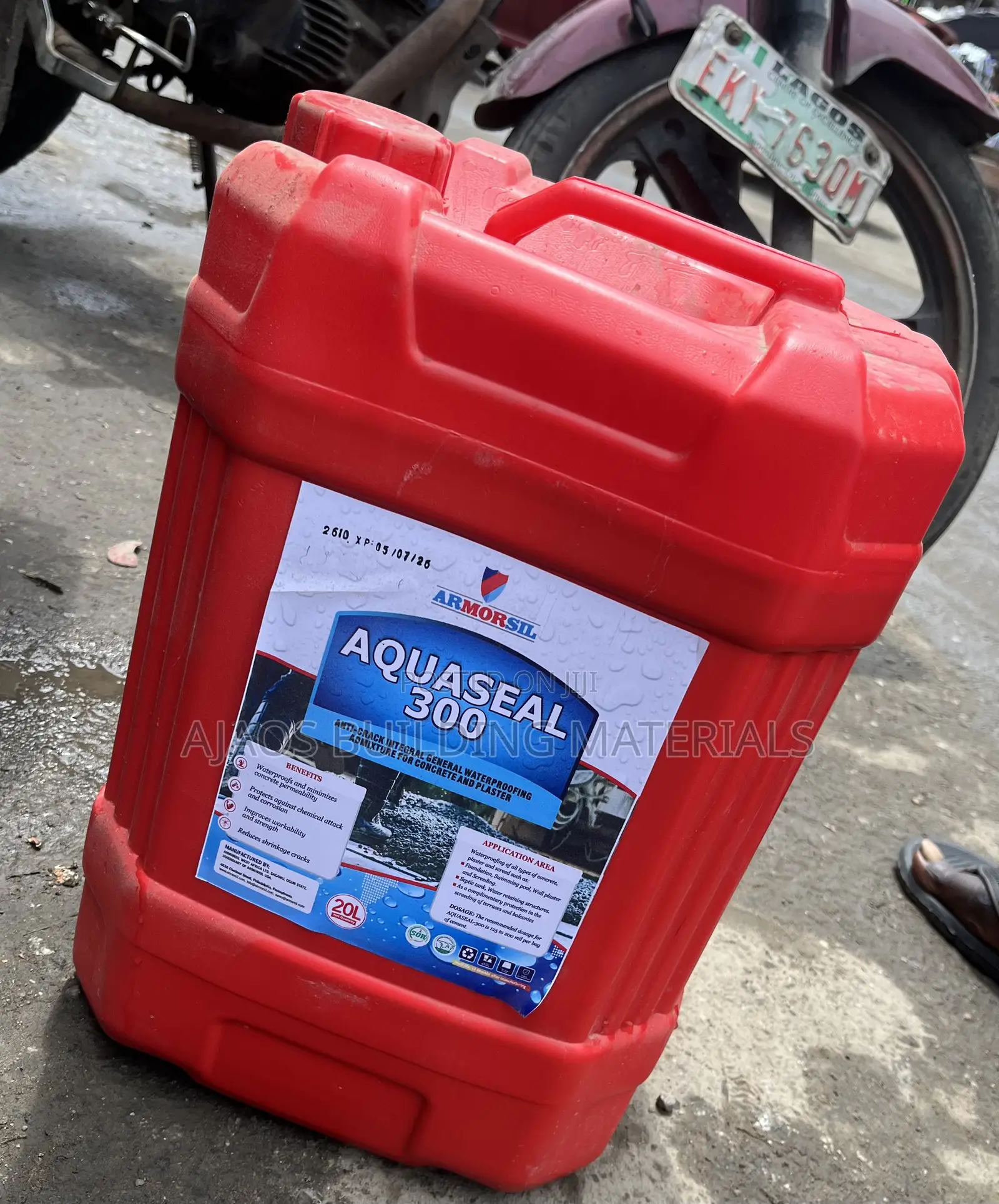 20liters Aquaseal 300 : Anti-Crack Integral Waterproofing Admixture