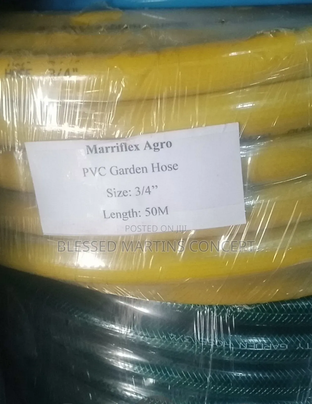 3/4" Yellow Color Agro PVC Garden Hose.Length: 50meters