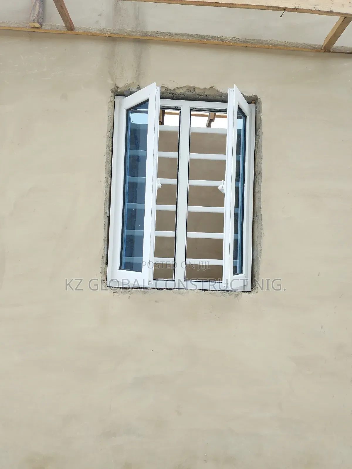 Aluminum Casement Window With Burglary and Net