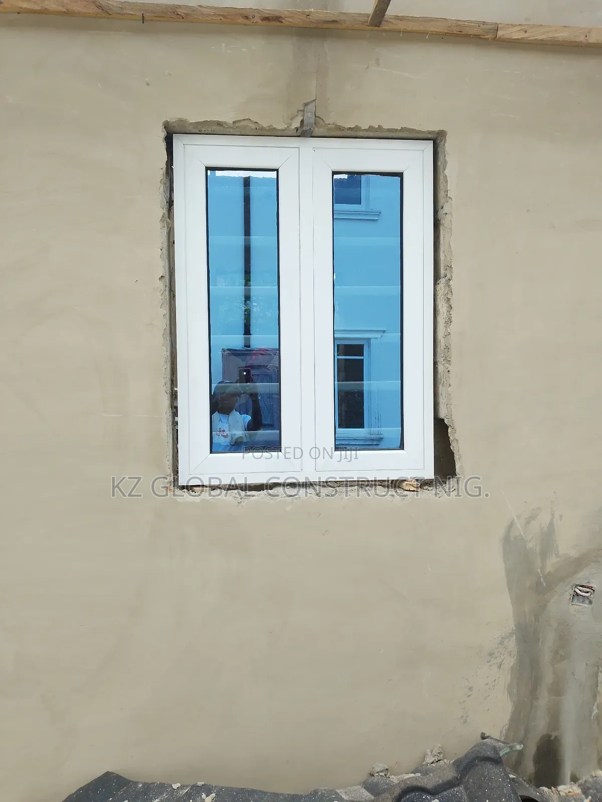 Aluminum Casement Window With Burglary and Net